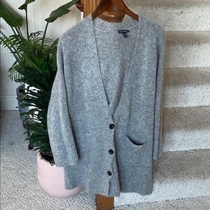 Eileen Fisher Mohair Wool Women's Chunky Cardigan